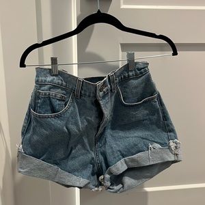 Brandy Melville cutoff Jean shorts one size, no tags